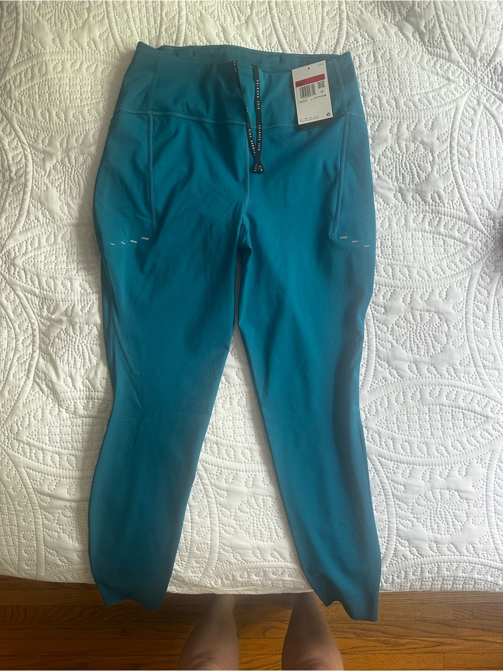 Teal Athletic Joggers - Drawstring Waist